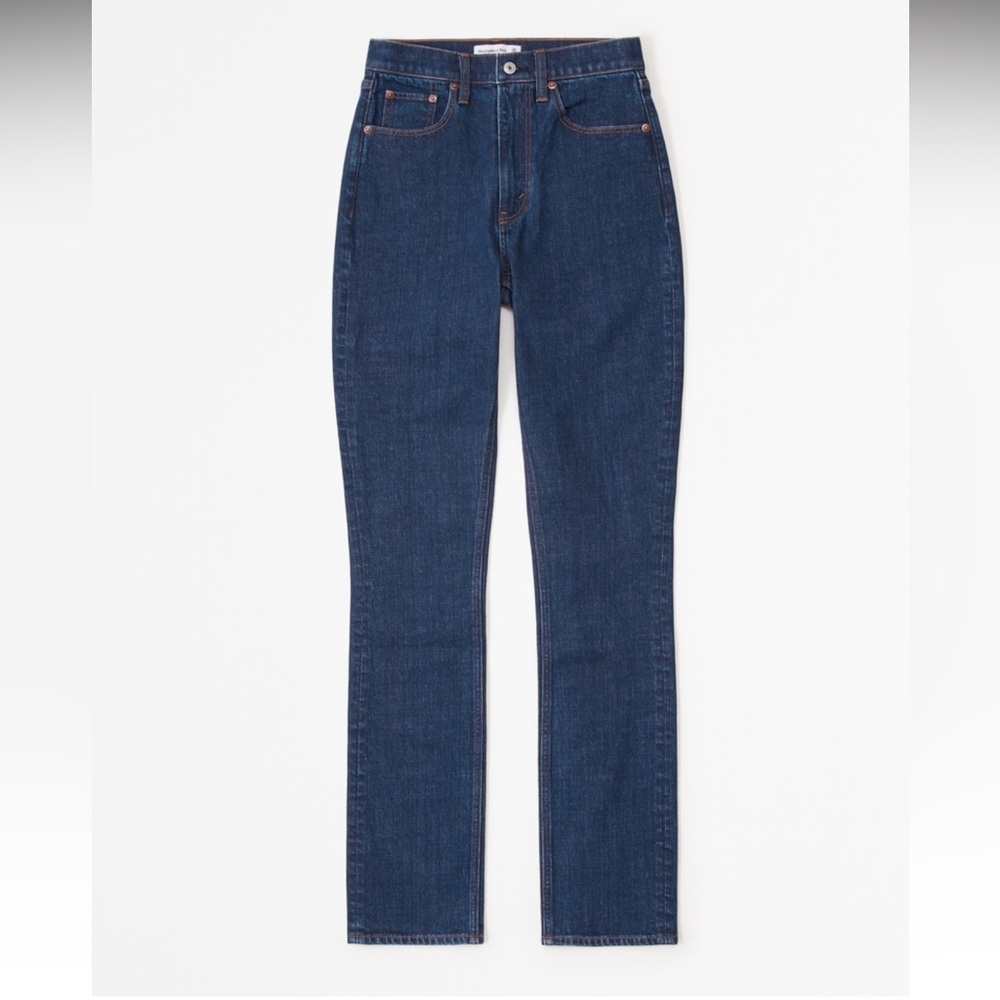 Abercrombie and Fitch new with tags straight leg jeans. curve love
